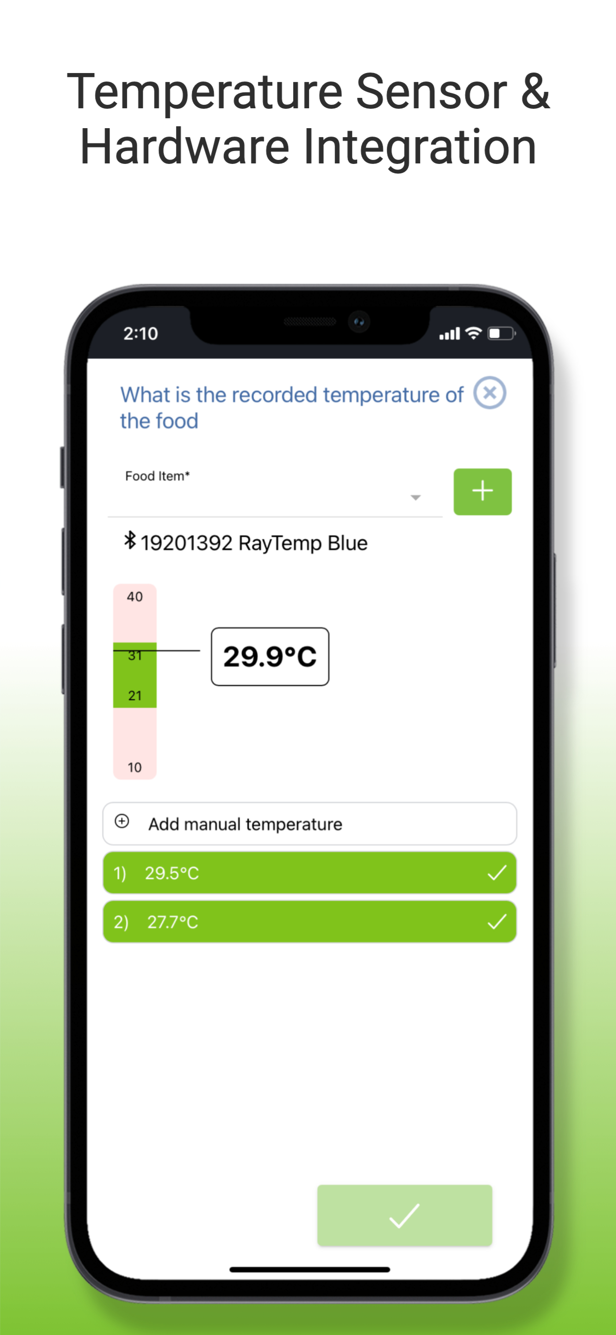 screenshot of Safe Food Pro